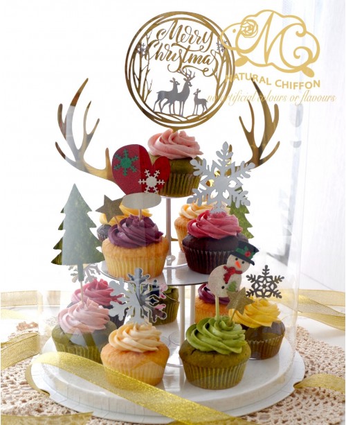2020聖誕免上架Cupcake Tower